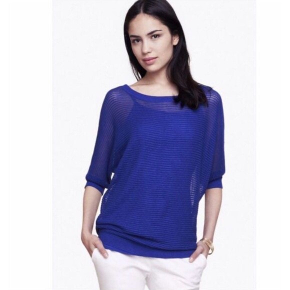 Express Dolman Sweater 3/4 Sleeve Green Size small S - Picture 2 of 9